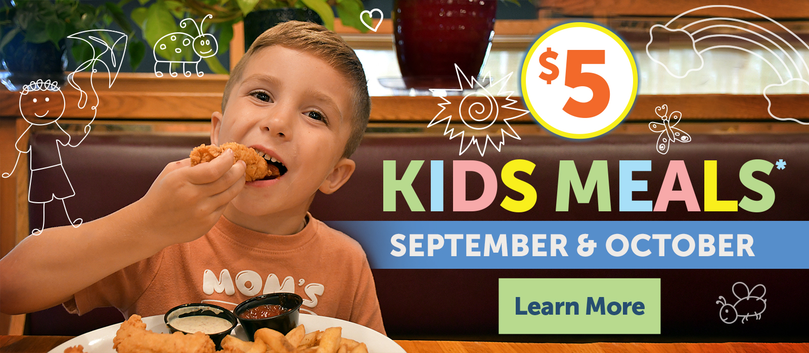 Mondays Kids Eat FREE*